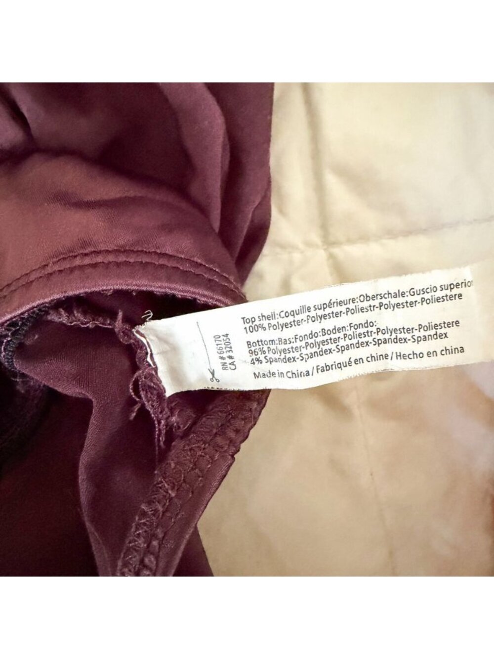 Urban Outfitters Out From Under Gigi Satin Wrap Bodysuit Plum Purple XS - Picture 9 of 10